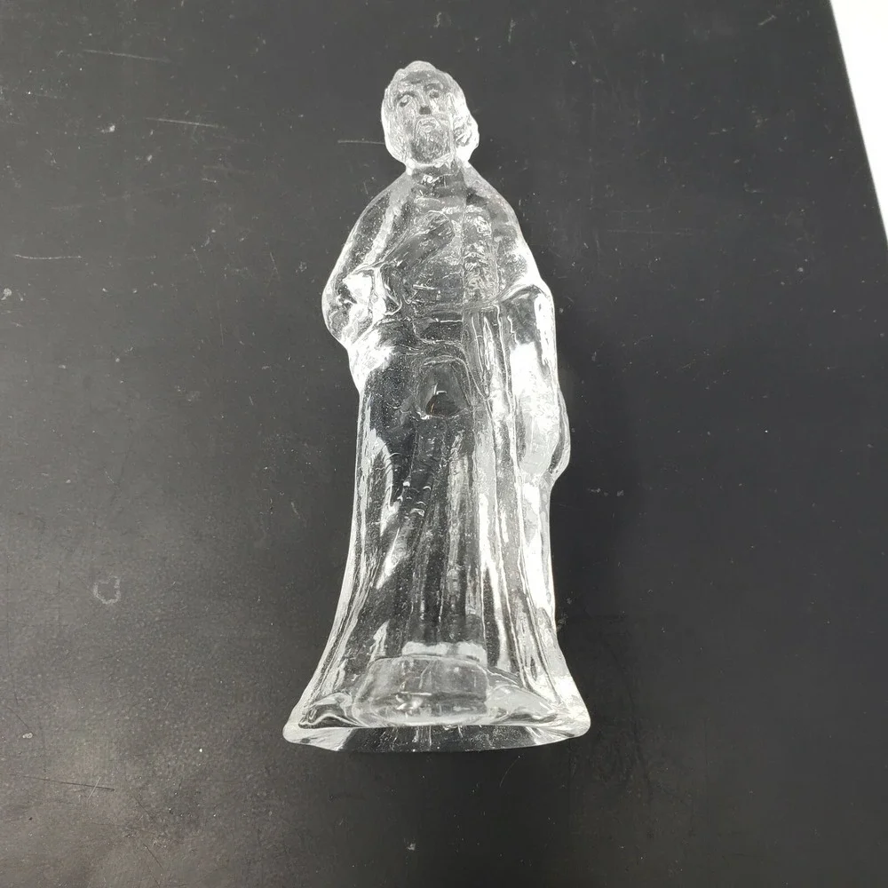 Vintage Nativity Scene 7 Piece Glass Mirror Base CBK Ltd. 1988 Great‎ Condition